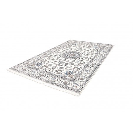 Tappeto Nain Kashmar Persia beige azzurro 195x302