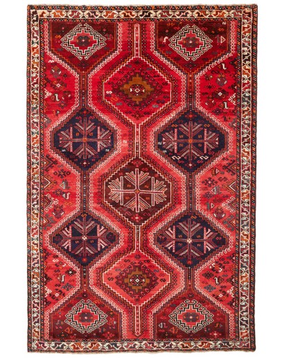 Tappeto Shiraz Persia marrone giallo 157x240