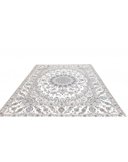 Tappeto Nain Kashmar Persia beige azzurro 244x296