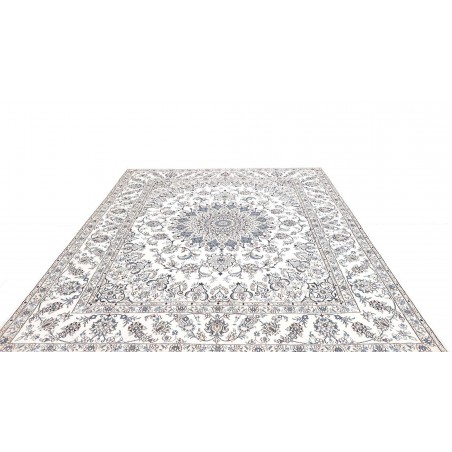 Tappeto Nain Kashmar Persia beige azzurro 244x296