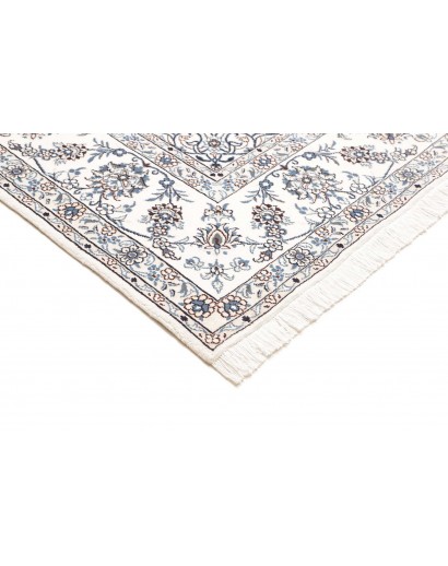 Tappeto Nain Kashmar Persia beige azzurro 244x296