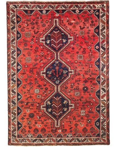 Tappeto Shiraz Persia rosso marrone 177x245