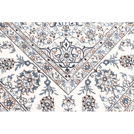 Tappeto Nain Kashmar Persia beige azzurro 244x296