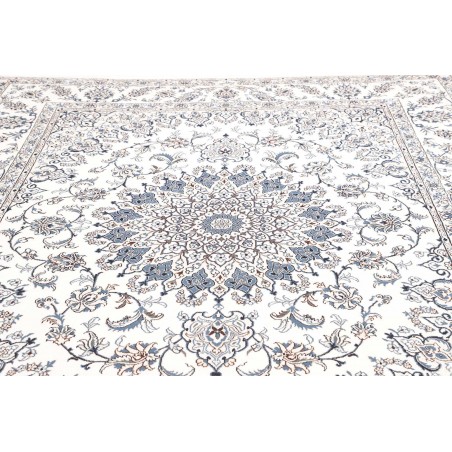 Tappeto Nain Kashmar Persia beige azzurro 244x296