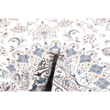 Tappeto Nain Kashmar Persia beige azzurro 244x296