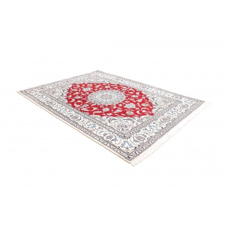 Tappeto Nain Kashmar Persia bianco grigio 193x250