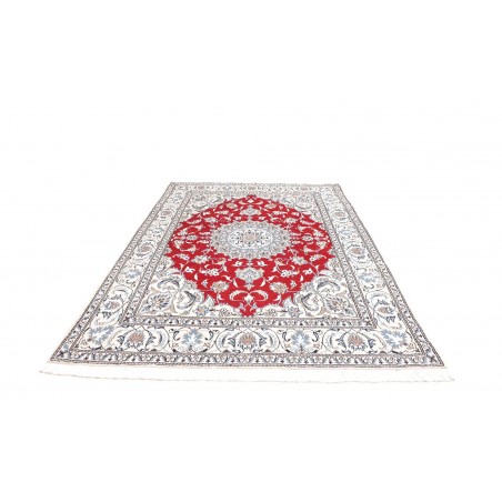 Tappeto Nain Kashmar Persia bianco grigio 193x250