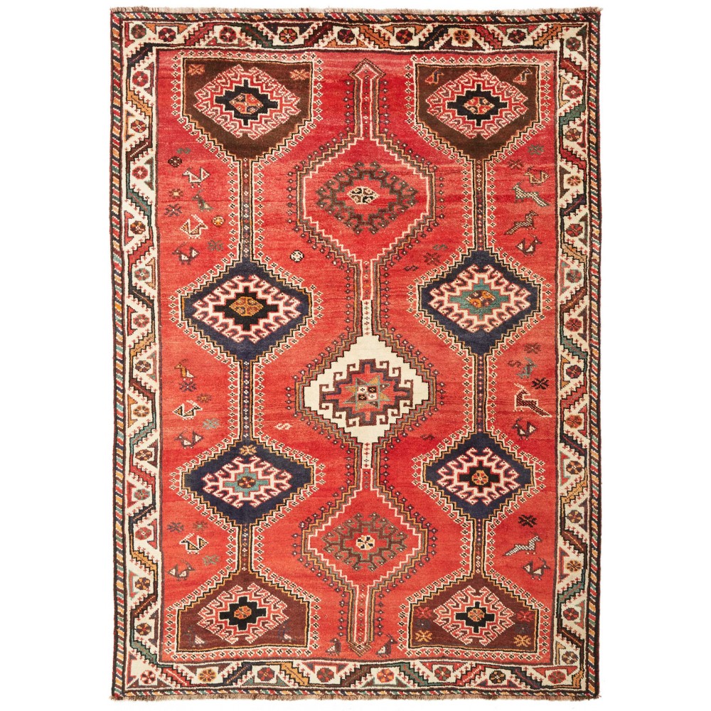 Tappeto Shiraz Persia marrone grigio 170x242 Tappeto Shiraz Persia marrone grigio 170x242