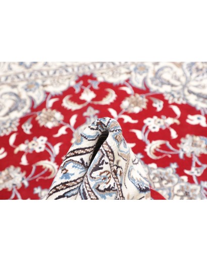 Tappeto Nain Kashmar Persia bianco grigio 193x250
