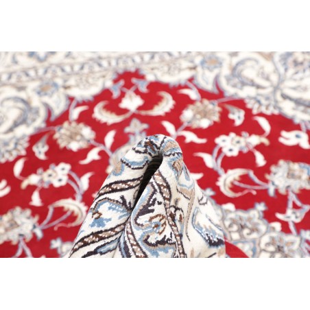 Tappeto Nain Kashmar Persia bianco grigio 193x250