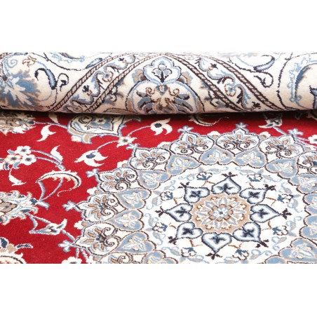 Tappeto Nain Kashmar Persia bianco grigio 193x250