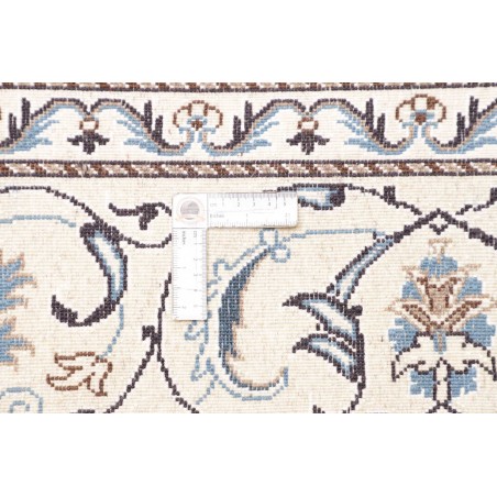 Tappeto Nain Kashmar Persia bianco grigio 193x250