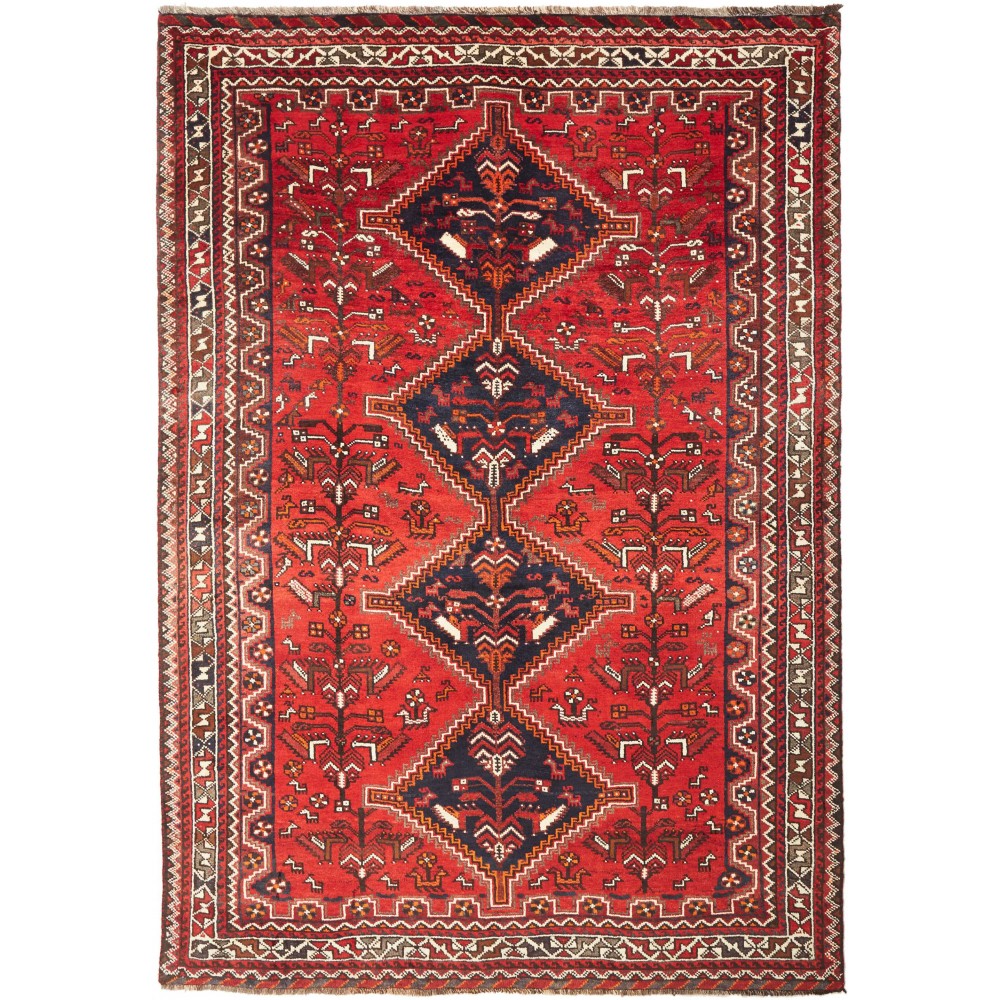 Tappeto Shiraz Persia marrone beige 180x260 Tappeto Shiraz Persia marrone beige 180x260