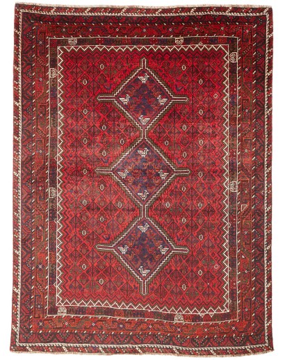 Tappeto Shiraz Persia marrone rosso 200x265