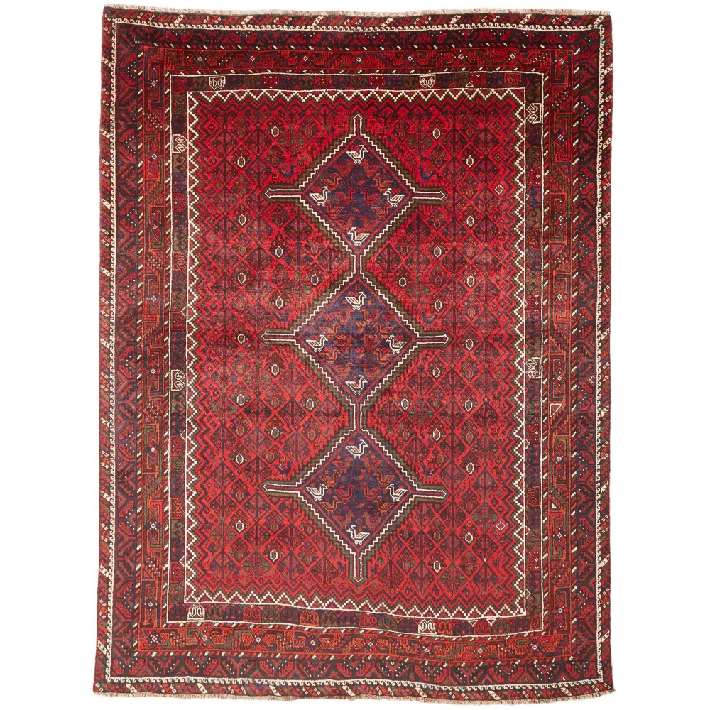 Tappeto Shiraz Persia marrone rosso 200x265 Tappeto Shiraz Persia marrone rosso 200x265