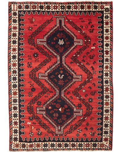 Tappeto Shiraz Persia grigio giallo 175x252