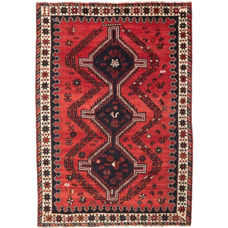 Tappeto Shiraz Persia grigio giallo 175x252