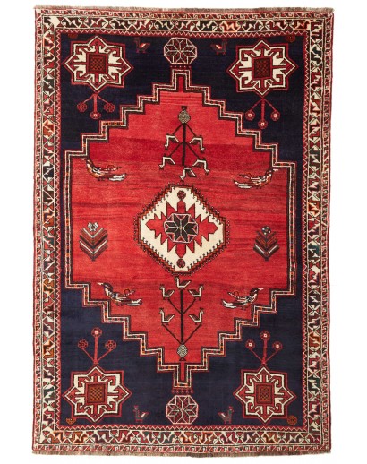 Tappeto Shiraz Persia grigio rosso 168x253