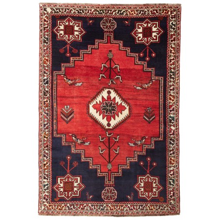 Tappeto Shiraz Persia grigio rosso 168x253