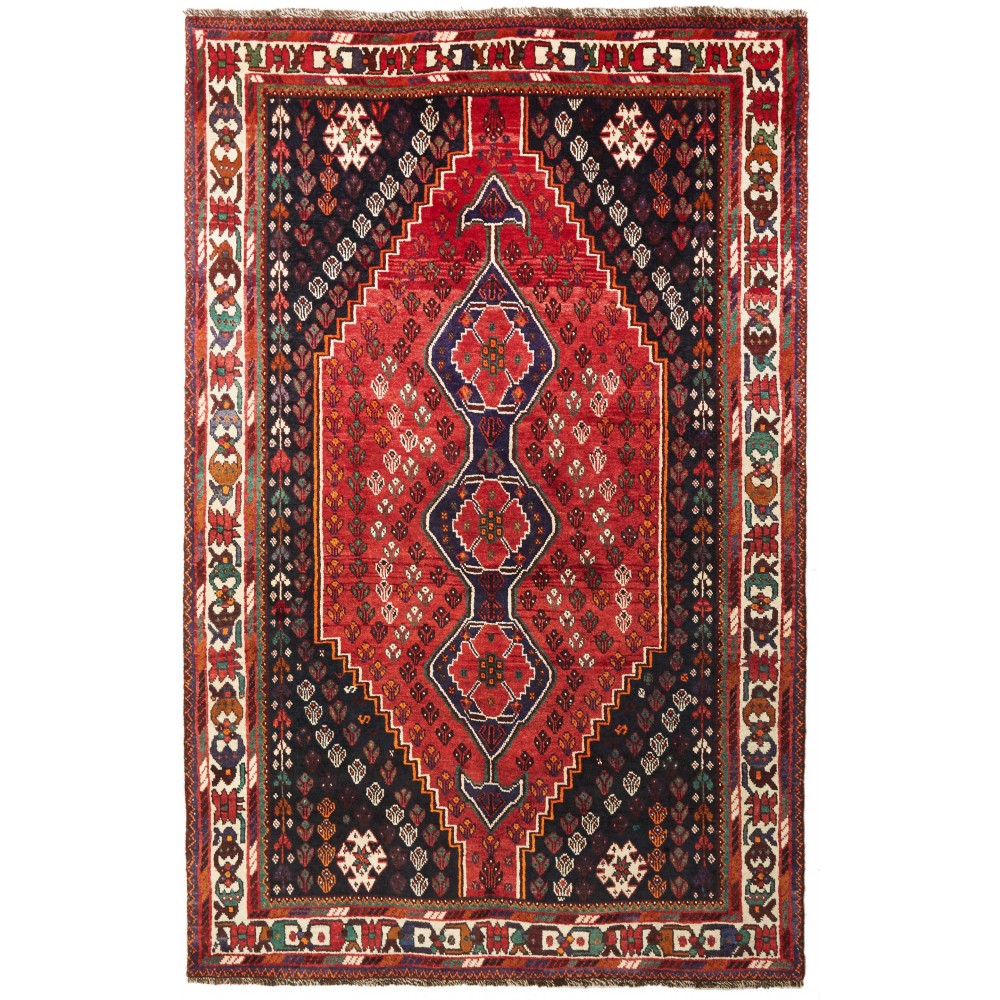 Tappeto Shiraz Persia marrone grigio 160x248 Tappeto Shiraz Persia marrone grigio 160x248