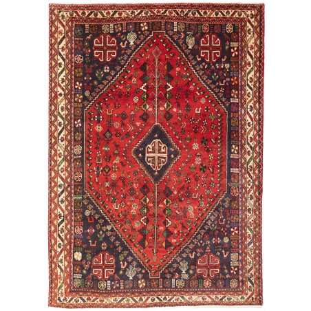 Tappeto Shiraz Persia marrone giallo 162x230