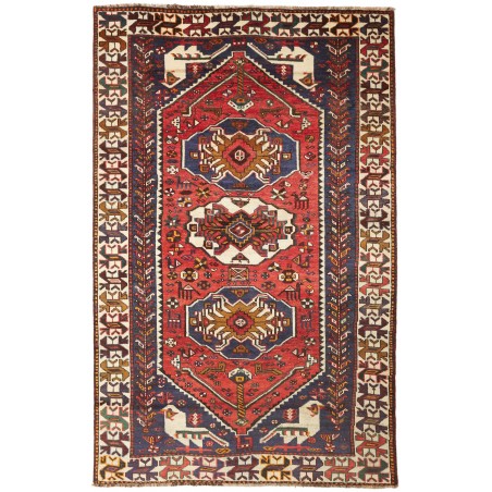 Tappeto Shiraz Persia verde giallo 160x252