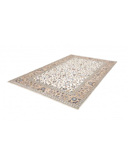 Tappeto Kashan Persia bianco grigio 194x297