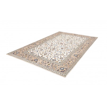 Tappeto Kashan Persia bianco grigio 194x297
