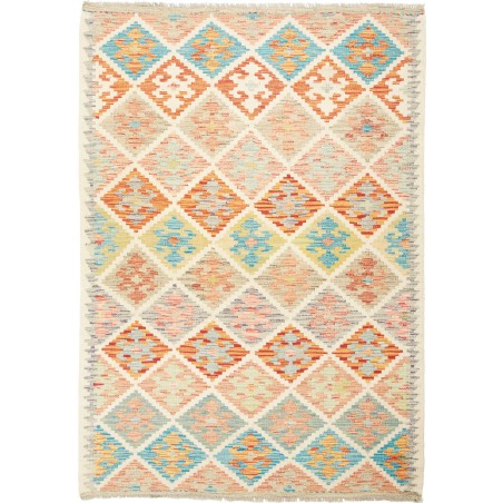 Tappeto Kilim Afghanistan giallo 132x189