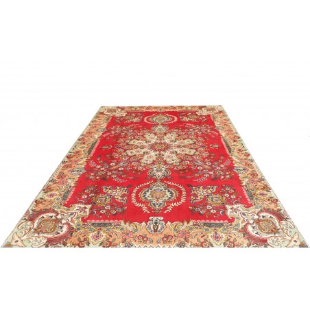 Tappeto Tabriz Persia giallo rosso 220x317