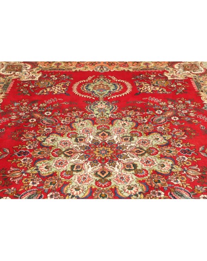 Tappeto Tabriz Persia giallo rosso 220x317