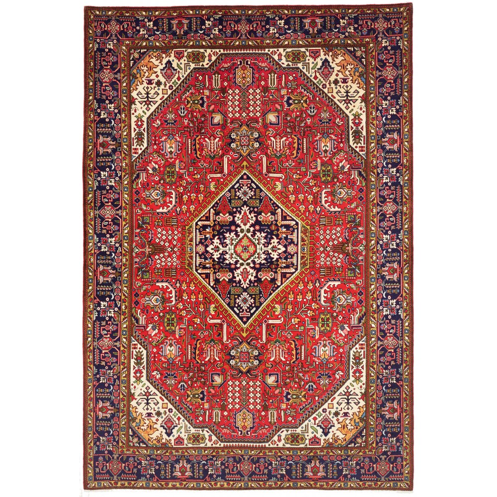 Tappeto Tabriz Persia marrone grigio 205x303