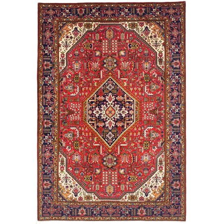 Tappeto Tabriz Persia marrone grigio 205x303