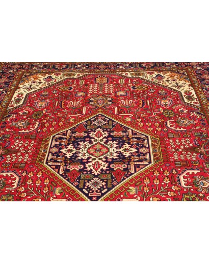 Tappeto Tabriz Persia marrone grigio 205x303