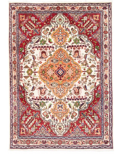 Tappeto Tabriz Persia giallo grigio 110x152