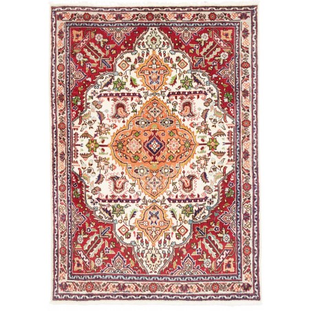 Tappeto Tabriz Persia giallo grigio 110x152