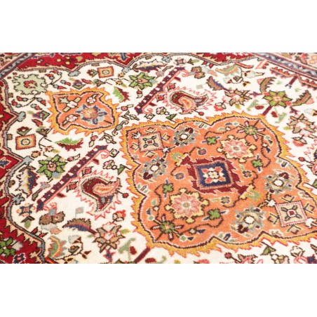 Tappeto Tabriz Persia giallo grigio 110x152