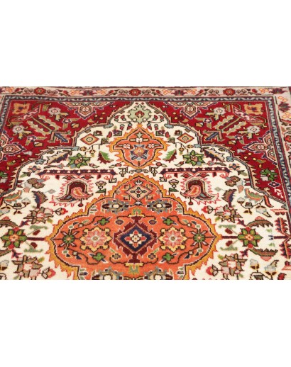 Tappeto Tabriz Persia giallo grigio 110x152