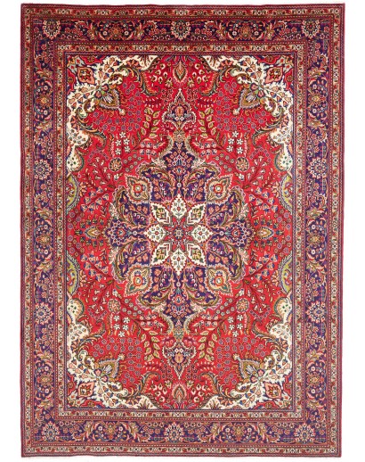 Tappeto Tabriz Persia rosso giallo 248x350