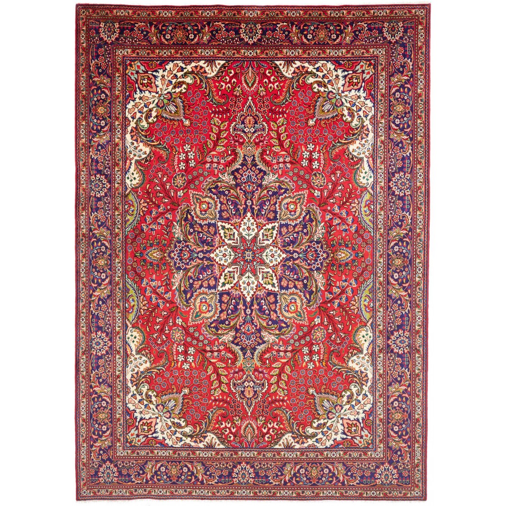 Tappeto Tabriz Persia rosso giallo 248x350