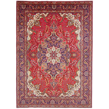 Tappeto Tabriz Persia rosso giallo 248x350