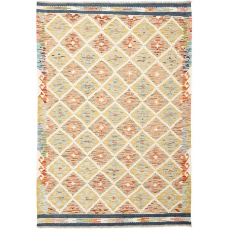 Tappeto Kilim Afghanistan giallo 130x184