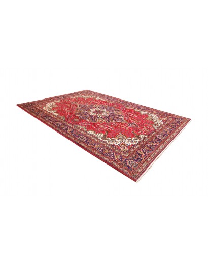 Tappeto Tabriz Persia rosso giallo 248x350