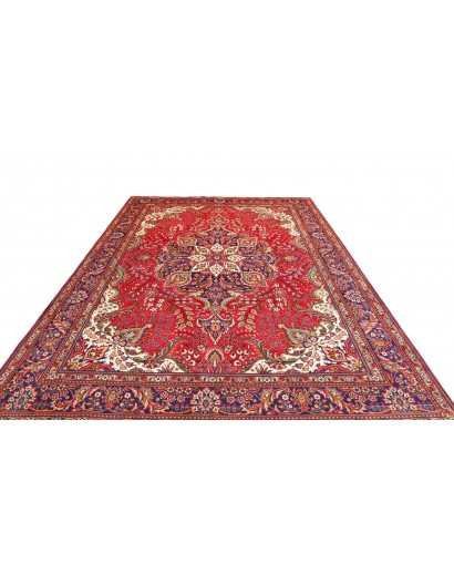 Tappeto Tabriz Persia rosso giallo 248x350