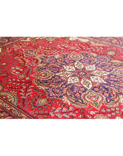 Tappeto Tabriz Persia rosso giallo 248x350