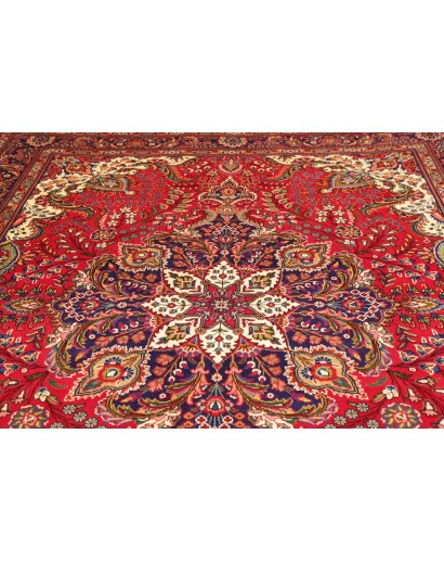 Tappeto Tabriz Persia rosso giallo 248x350