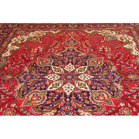 Tappeto Tabriz Persia rosso giallo 248x350