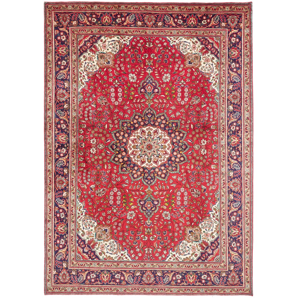 Tappeto Tabriz Persia marrone grigio 230x328