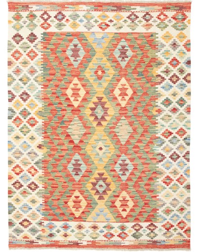 Tappeto Kilim Afghanistan marrone 132x178