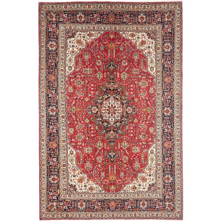 Tappeto Tabriz Persia marrone grigio 198x300